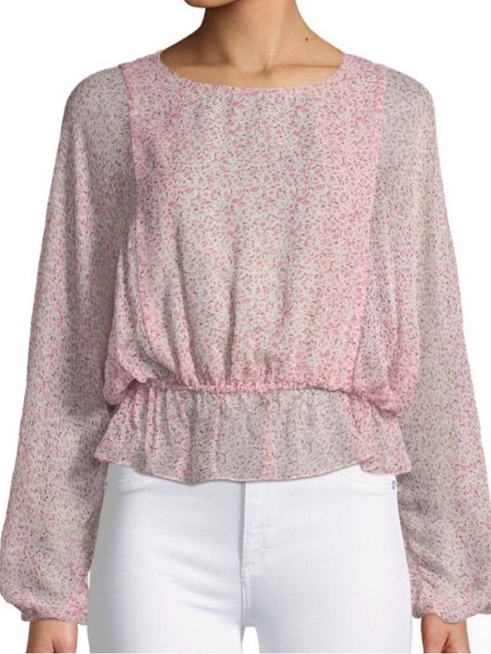 Loveshackfancy Tops - Loveshackfancy Nellie Top floral Pink Blouse NWOT